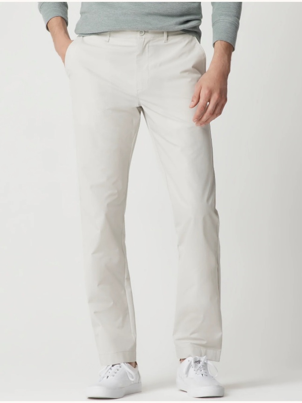J. Crew Factory Straight-fit tech chino pant - Stone